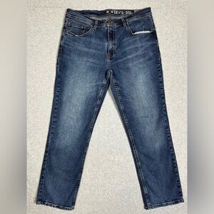 Devil-Dog Dungarees Jeans Mens 36x30 Blue Original‎ Straight Leg Medium Wash
